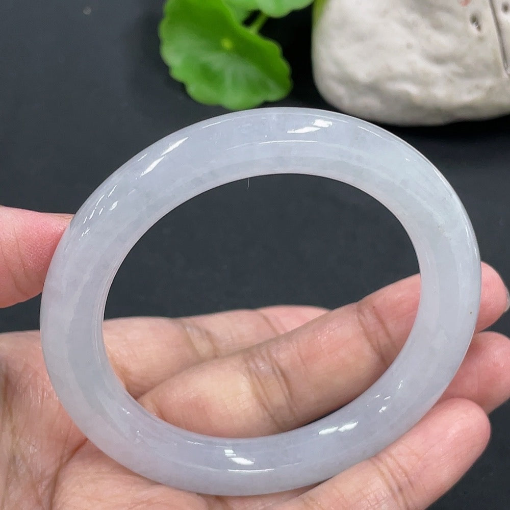 Jadeite Round Bracelet, Total Weight Approx. 49.45g, Size 52.6