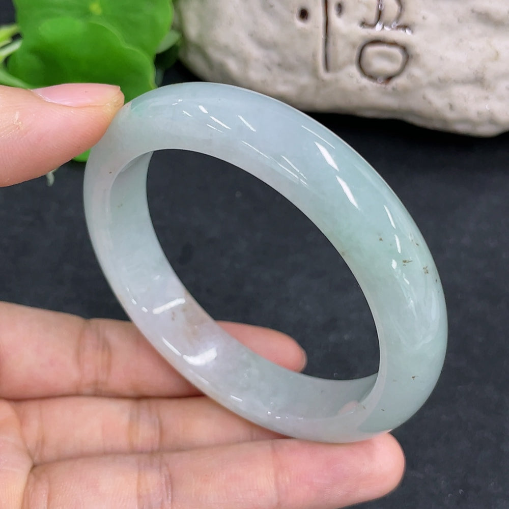 Jadeite Round Bangle Size 55.6 Total Weight Approx. 57.01g