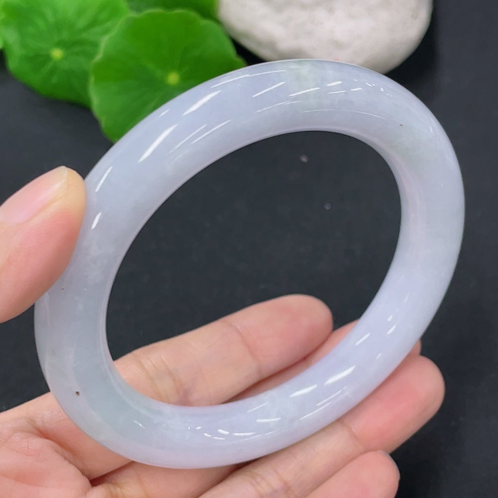 Jadeite Round Bangle Total Weight Approx. 59.9g Size 55.2