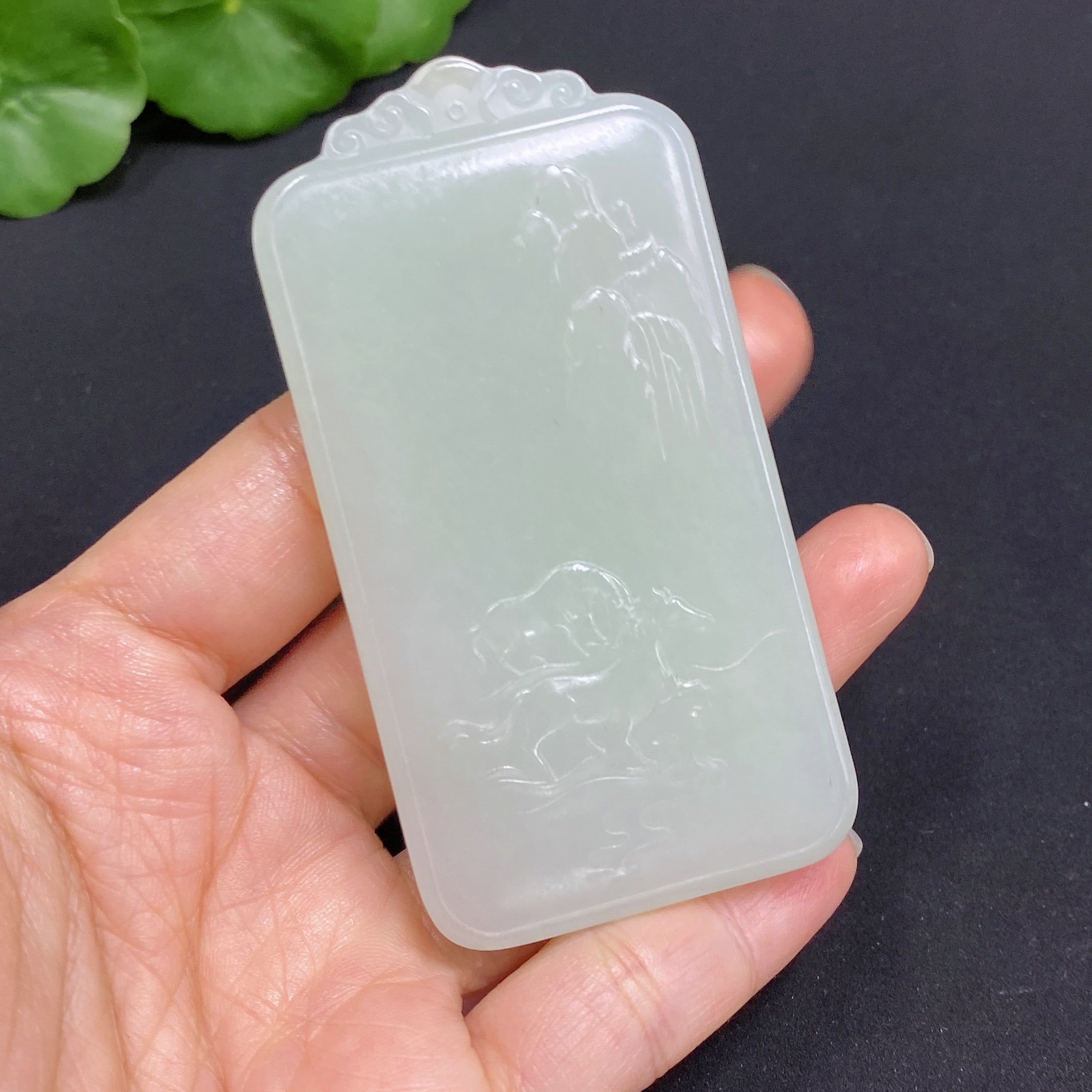 Hetian Jade Pendant Guanyin Total Weight About 67.5g
