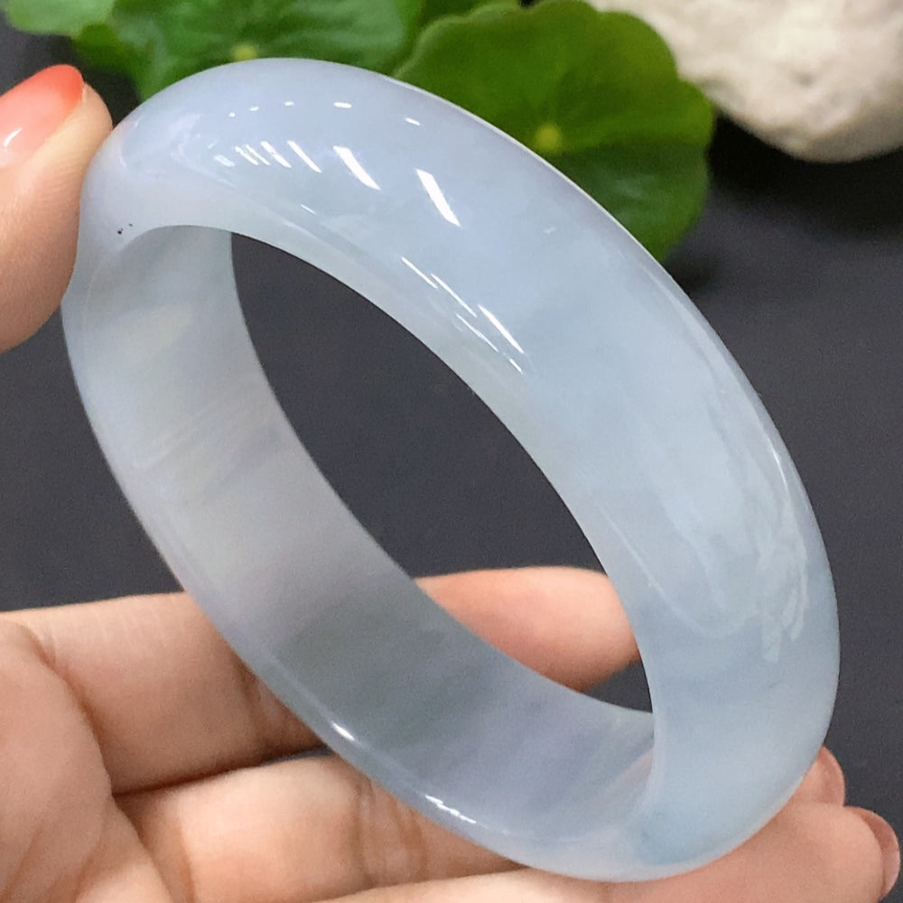 Jadeite Round Bangle Size 57.7 Total Weight 76.138g