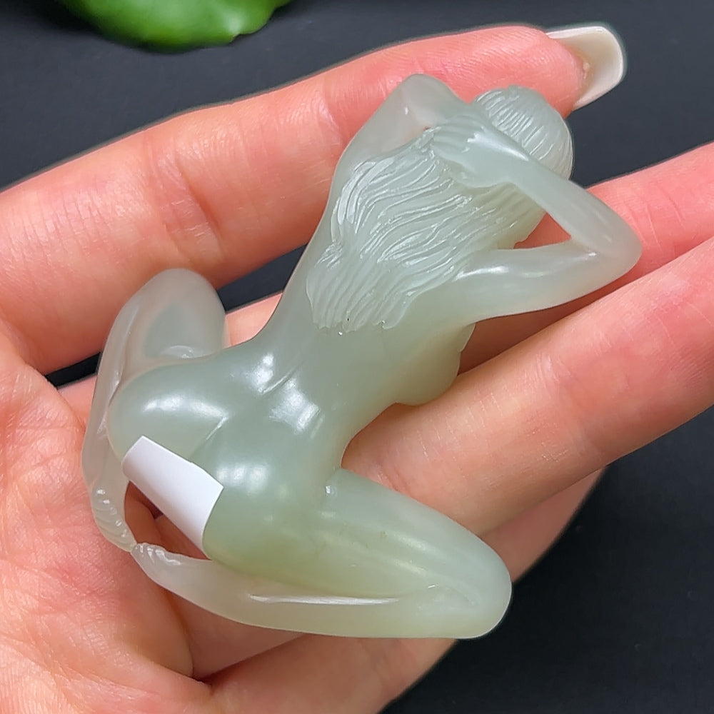 Hetian Jade Beauty Pendant