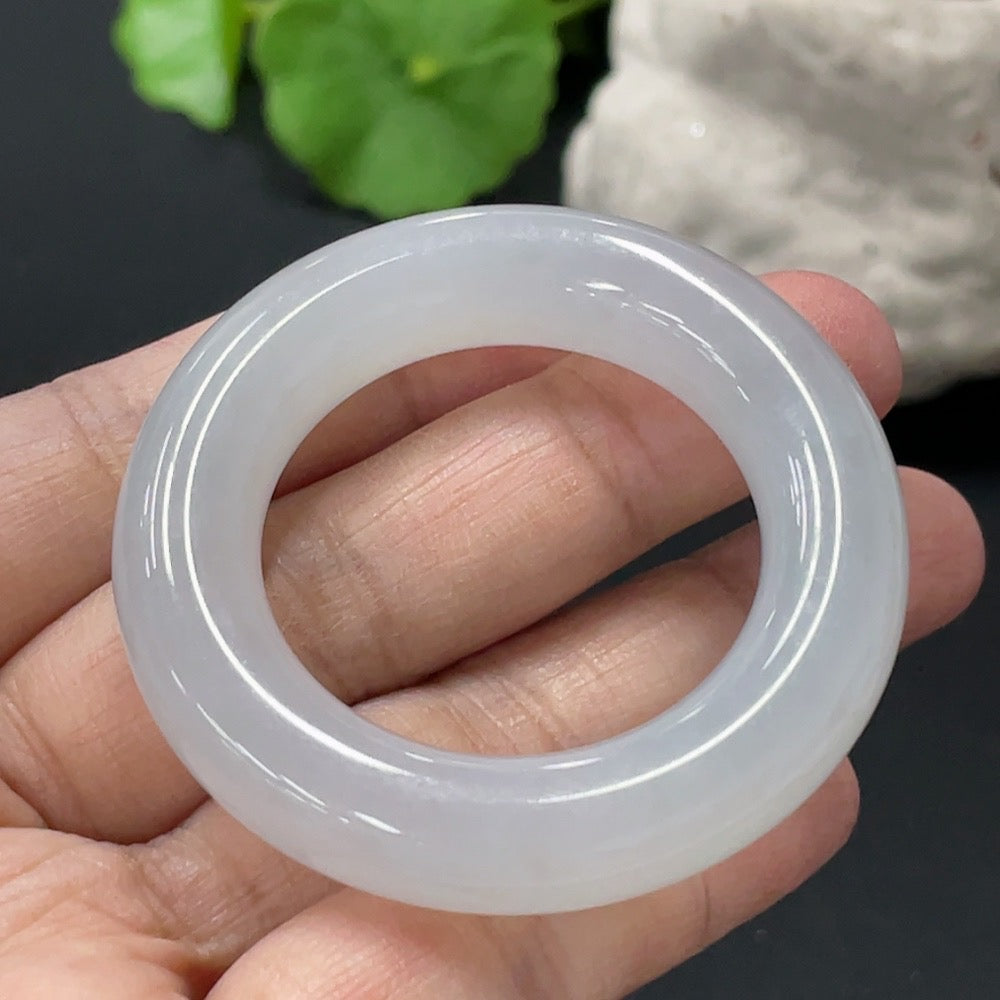 Jadeite Safety Ring Pendant Total Weight Approx. 32.76g