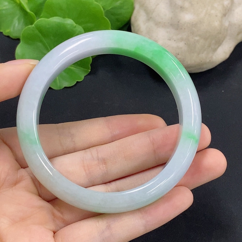 Jadeite Round Bangle Size 55.8 Total Weight Approx. 62.65g
