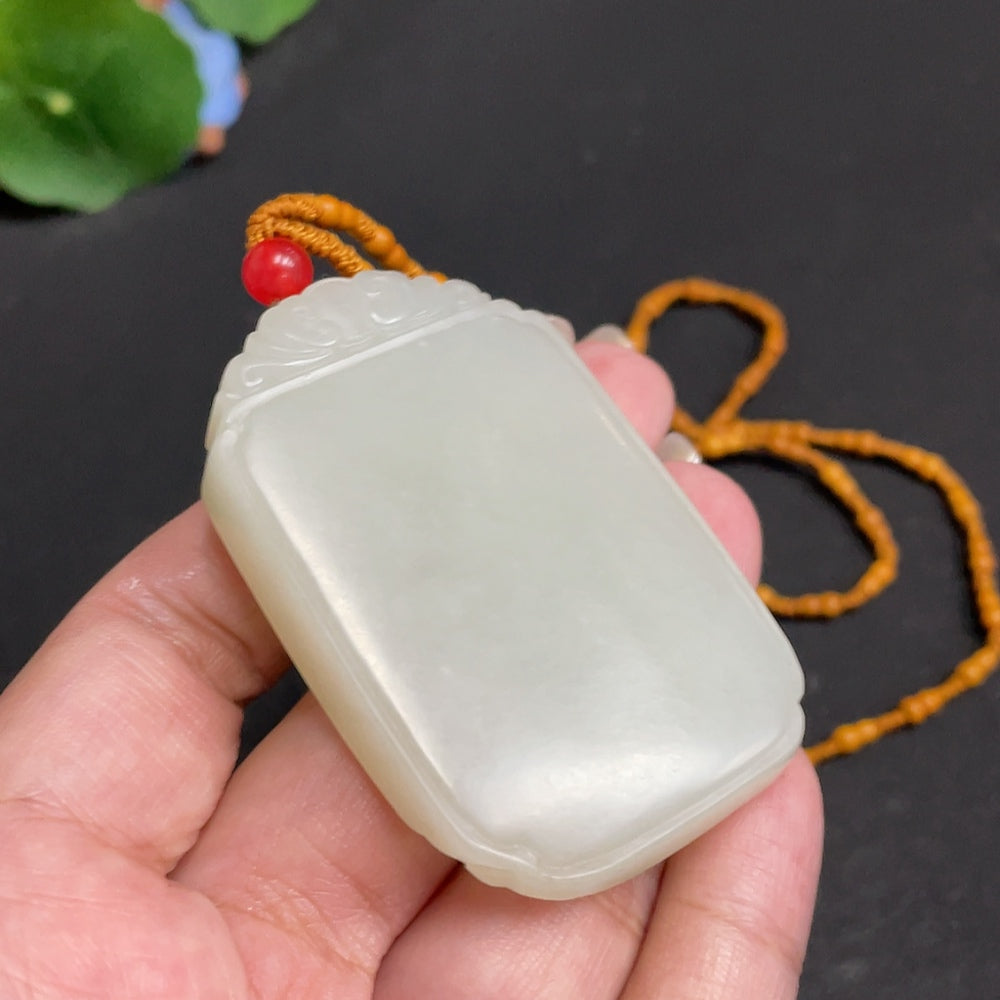 Hetian Jade Pendant, Plain Pendant