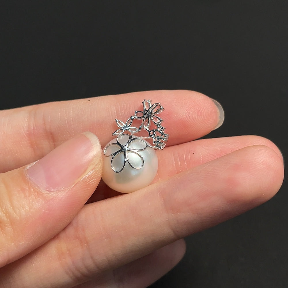 18K Sea Water Pearl Pendant Total Weight Approx. 3.91g Size About 13.4mm