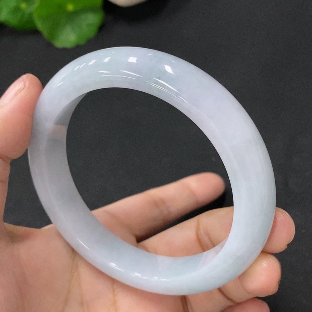 Jadeite Regular Round Bangle 56.2 Circle Size Total Weight 57.363g