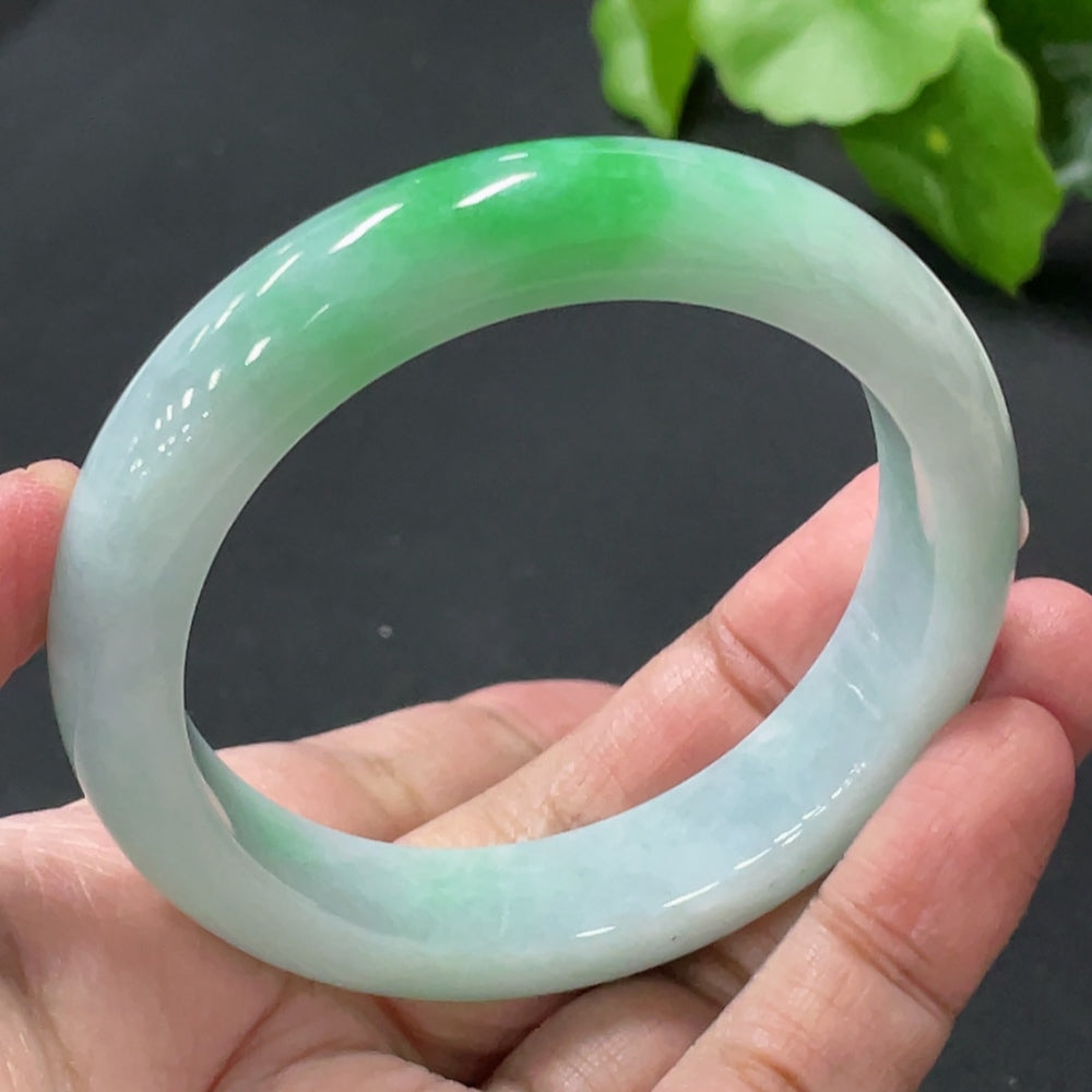 Jadeite Round Bracelet Total Weight Approx. 53.57g Size 53