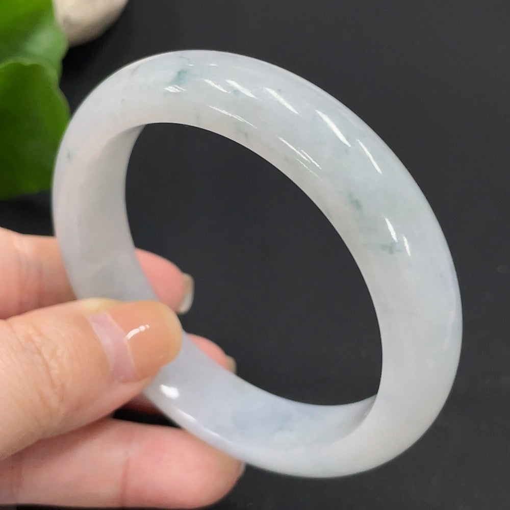 Jadeite Round Bangle Size 57.4 Total Weight 63.155g