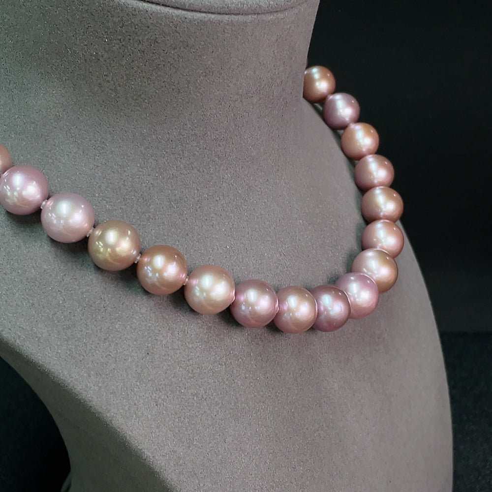 Pearl bead necklace non- . -14.1mm | Huiliu Certified