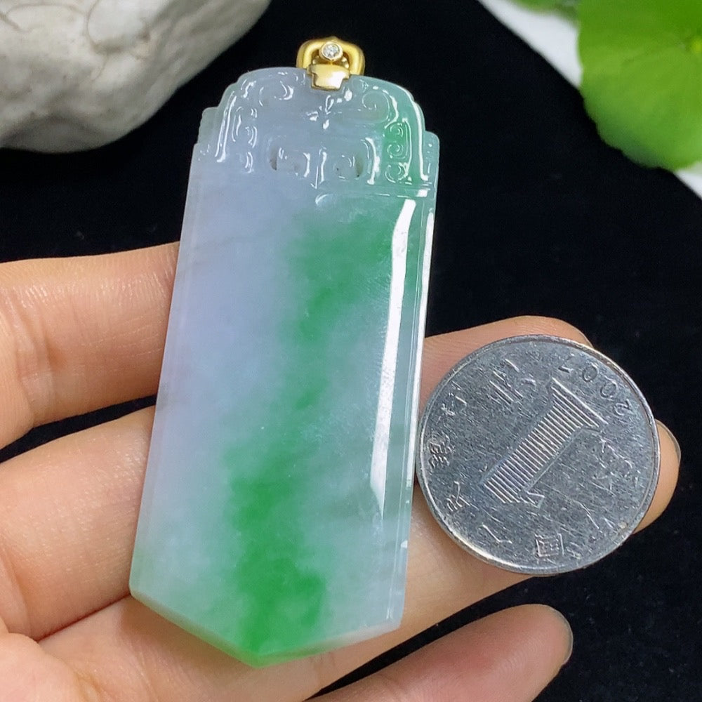 Jadeite Antique Pendant 18k Non-Diamond