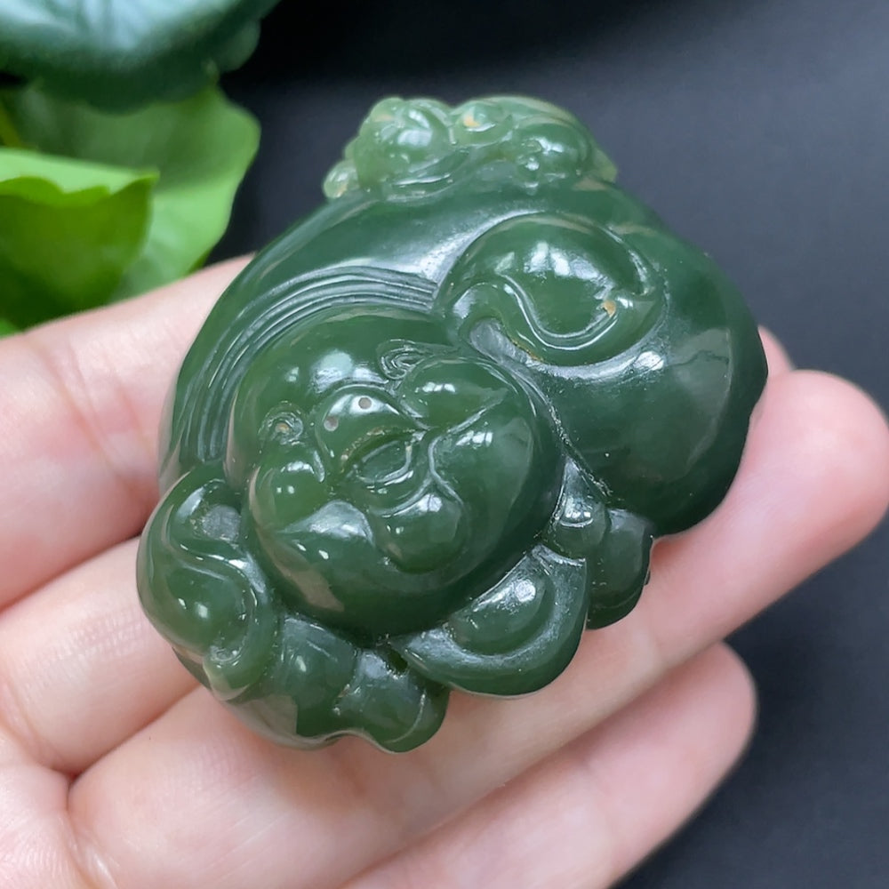 Hetian Jade Pig Pendant