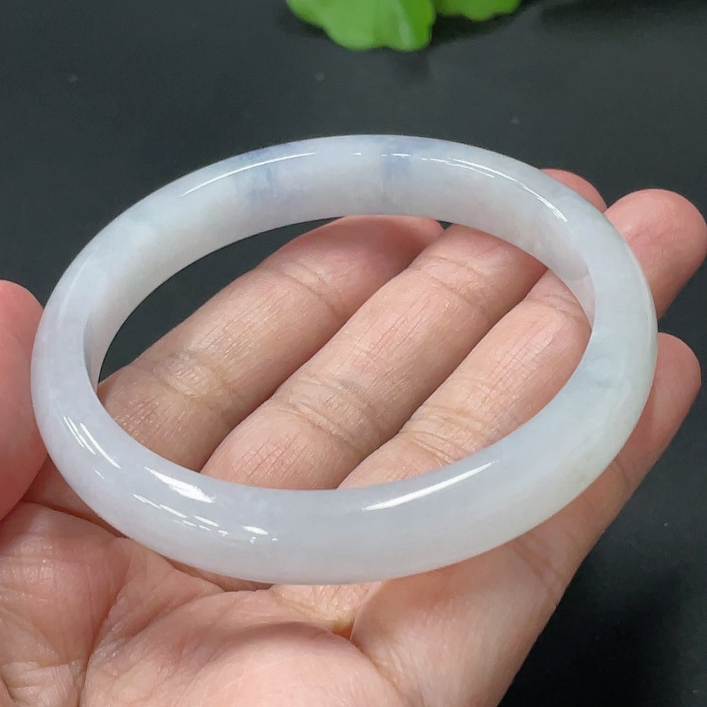 Jadeite Regular Round Bangle 54.5 Inner Diameter Total Weight 34.930g