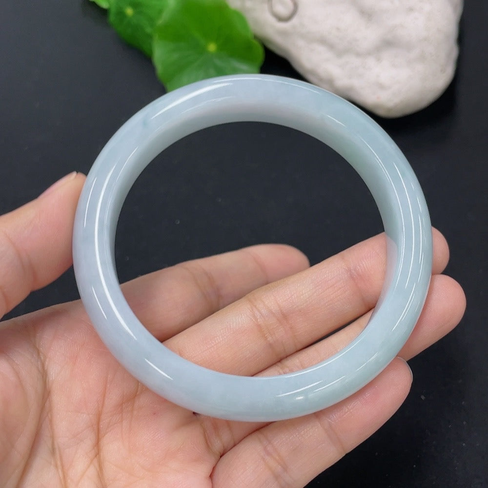 Jadeite Round Bangle Size 56mm Total Weight Approx. 53.38g