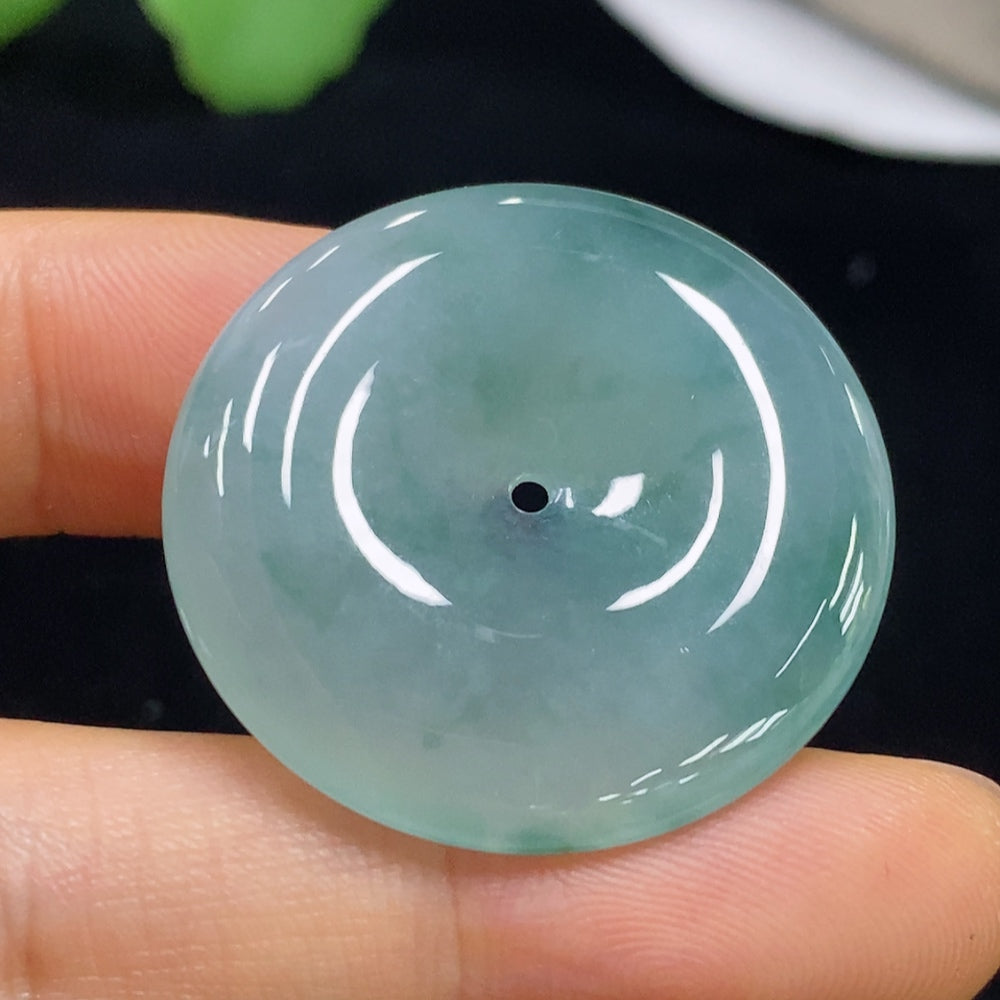 Jadeite Pendant Safety Buckle Total Weight Approx. 10.5g