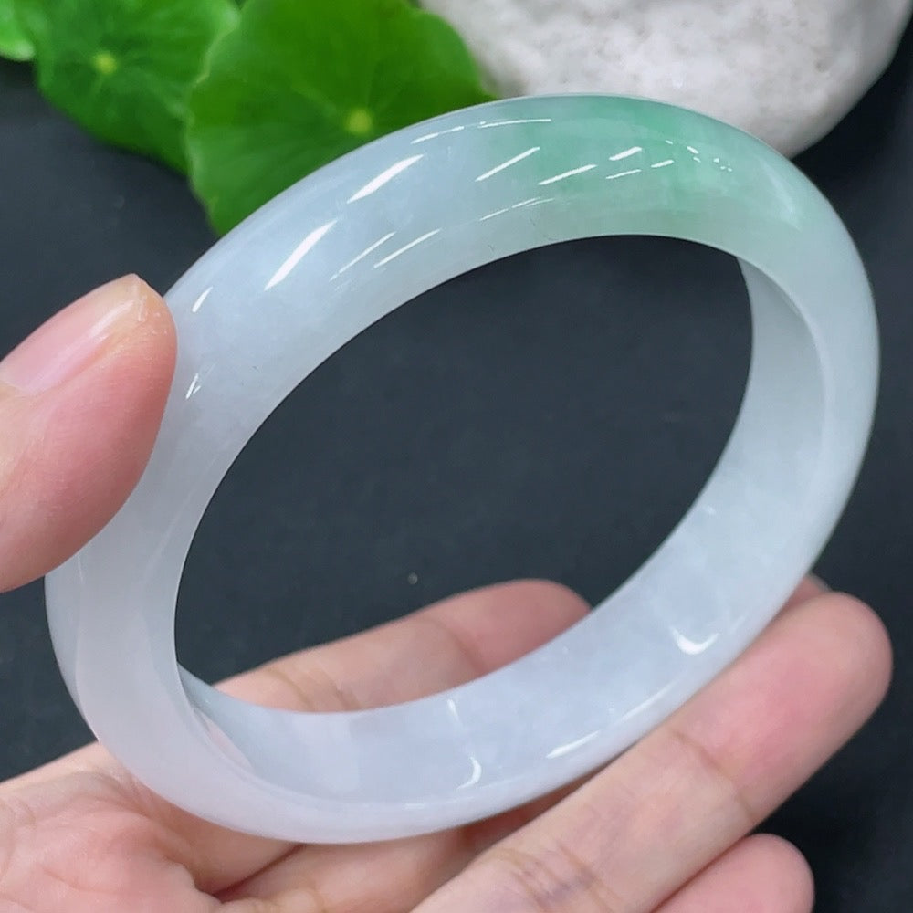 Jadeite Round Bangle Total Weight Approx. 58.66g Size 59