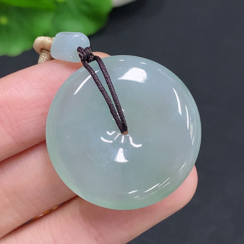 Jadeite Peace Knot Total Weight Approx. 14g (including rope weight)