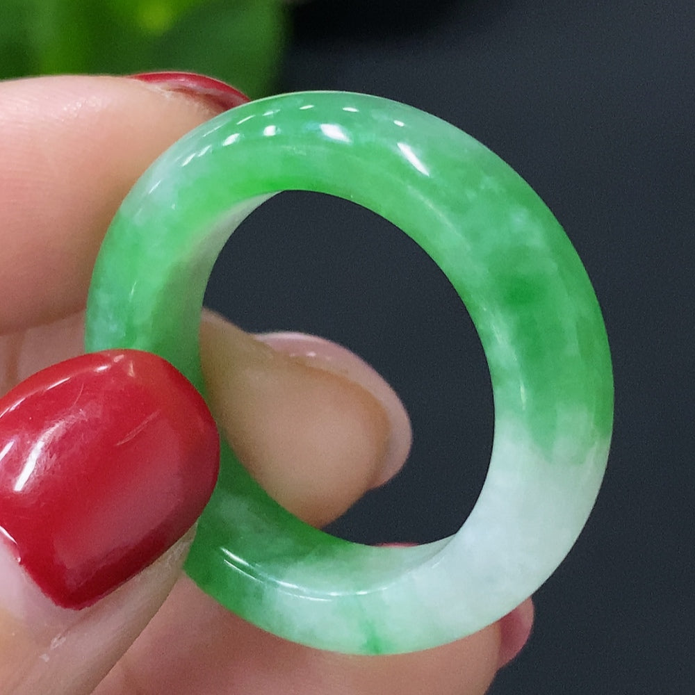 Jadeite Ring Size 23 Total Weight Approx. 6.8g