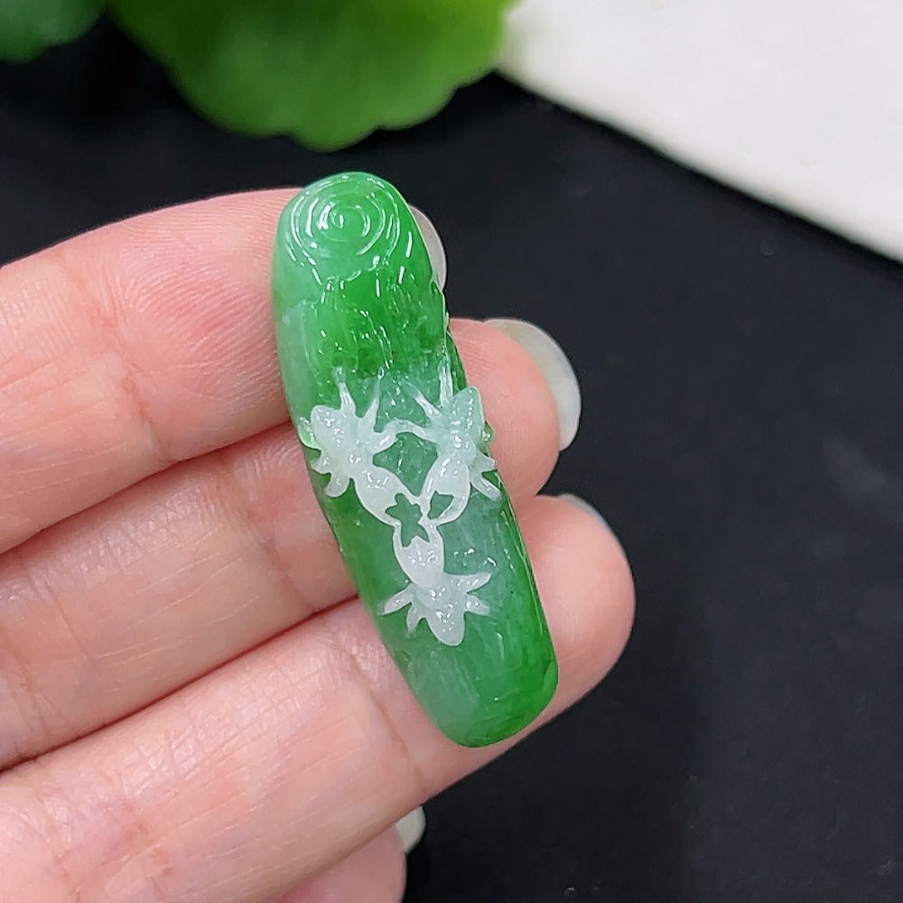 Jadeite Contentment Hanging Pendant Total Weight Approx. 6.68g