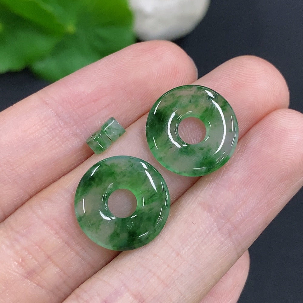 Jadeite Mother-Child Pendant Set Sell as a Lot