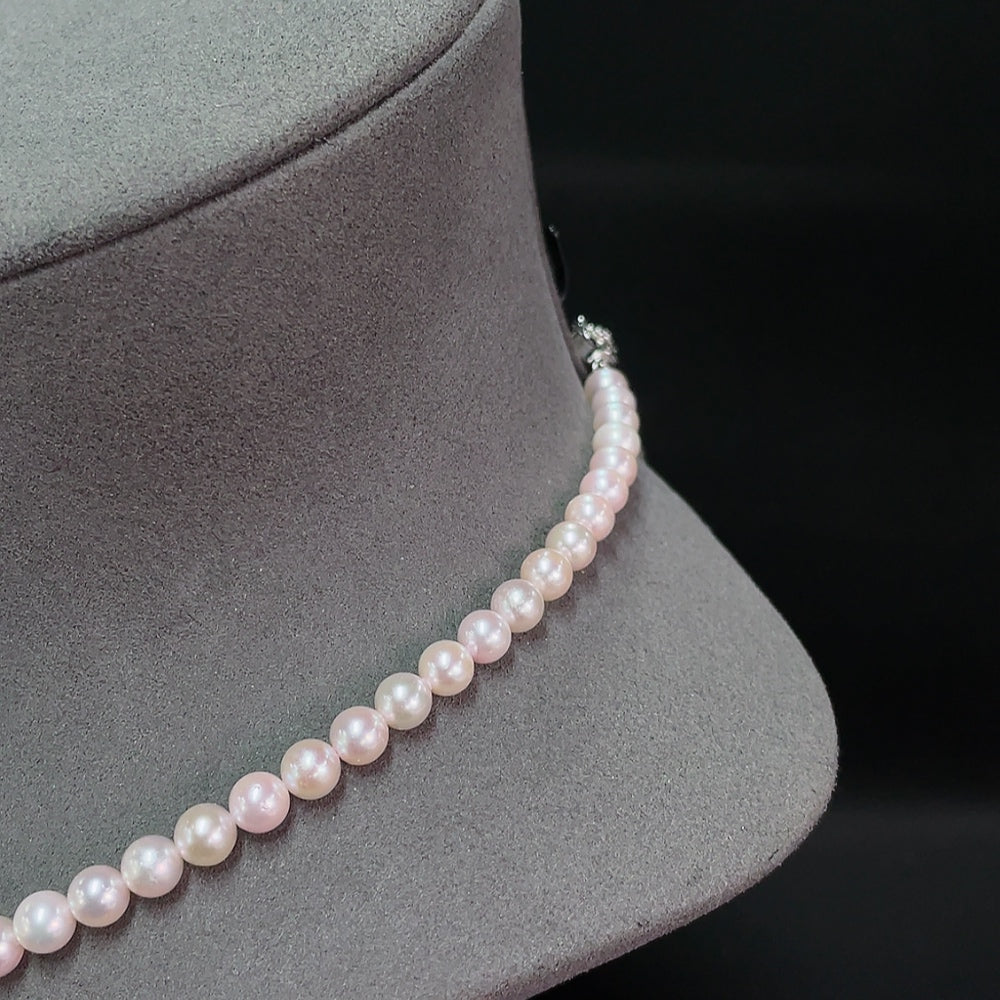 Seawater Pearl Necklace Non-Gold Color Origin Undetermined Total Weight Approximately 24.11g Size About 6.3mm