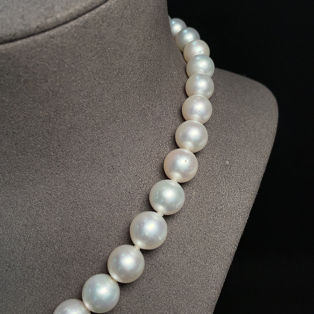 Seawater Pearl Necklace Non-Gold Total Weight Approximately 76.62g Size 9.7-13.3mm