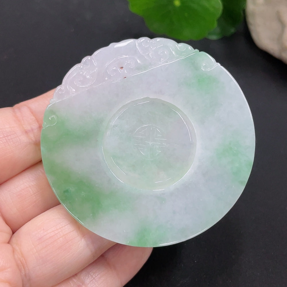 Jadeite Pendant Antique Plaque Total Weight Approx. 30.29g