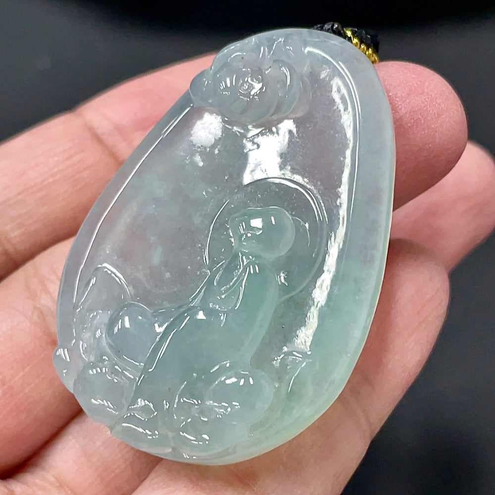 Jadeite Enlightenment Pendant Total weight about 23.73g