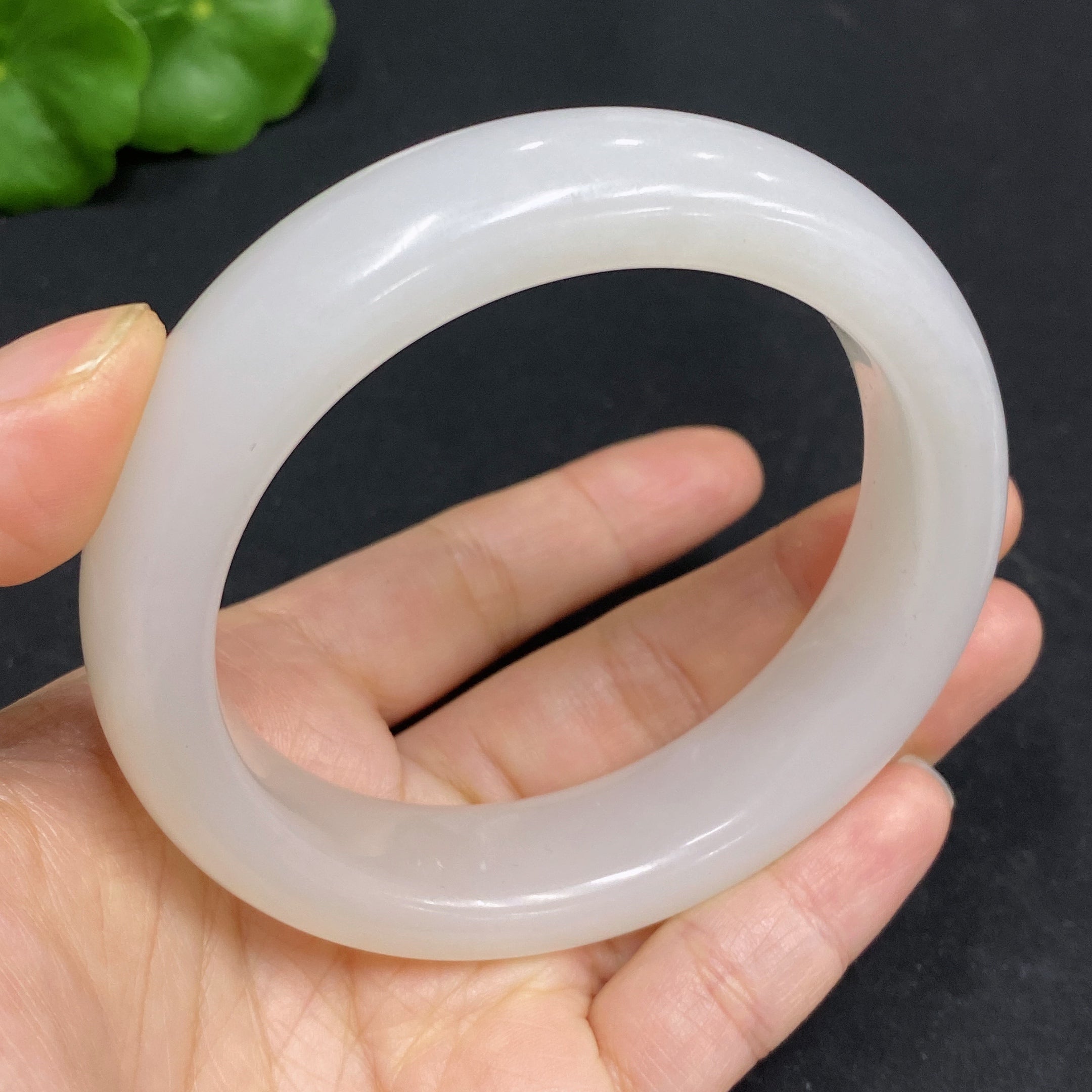 Hetian Jade Round Bracelet Size 59 Total Weight Approx. 76.2g
