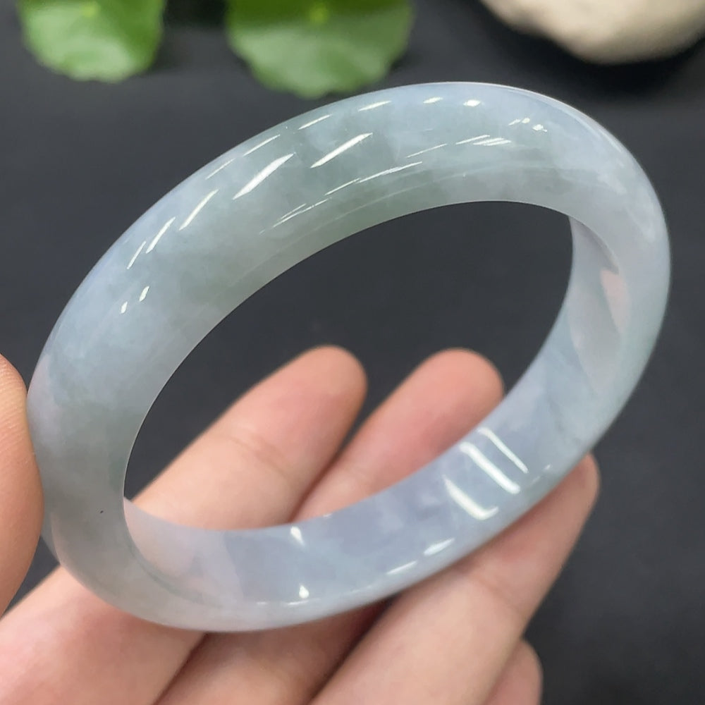 Jadeite Round Bangle | Huiliu Certified