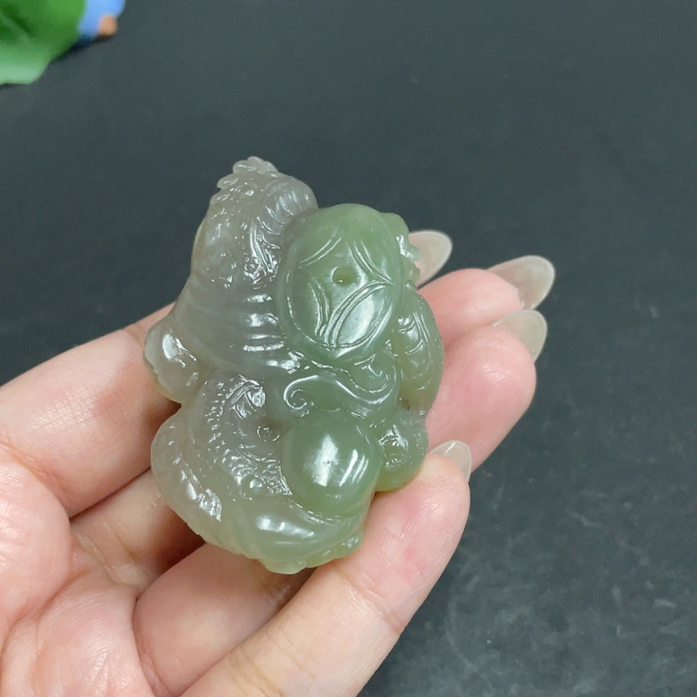 Hetian Jade Pendant - Dragon Roaming the World, Total Weight Approx. 65.7g