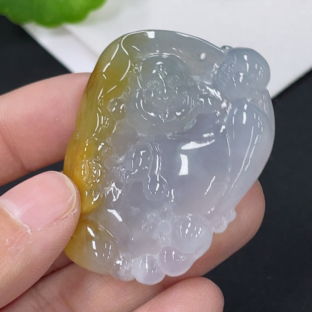 Jadeite Pendant Buddha, Total Weight Approx. 20.48g