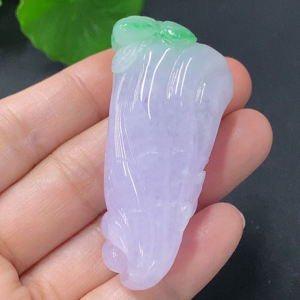 Jadeite Pendant Lotus Pod Total Weight Approx. 30.49g