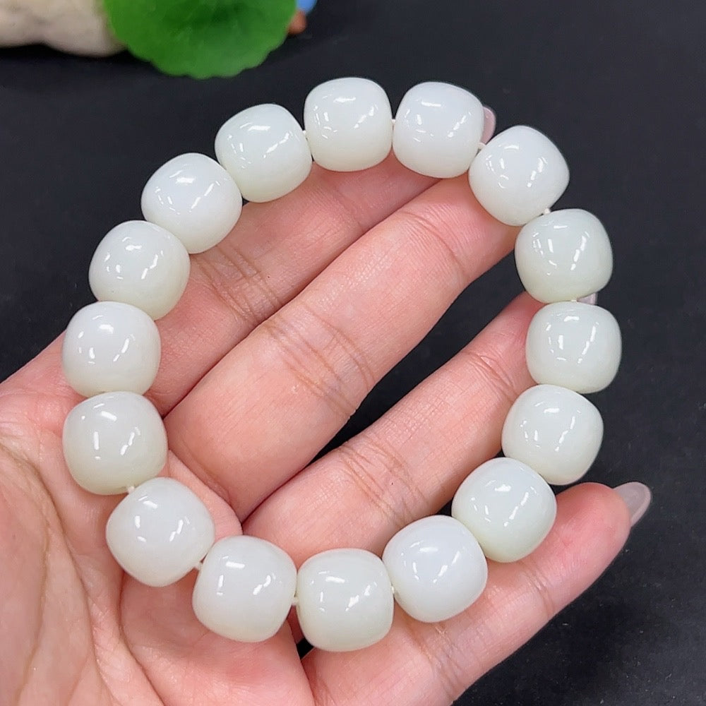 Hetian Jade Bracelet, approx. 13.6mm