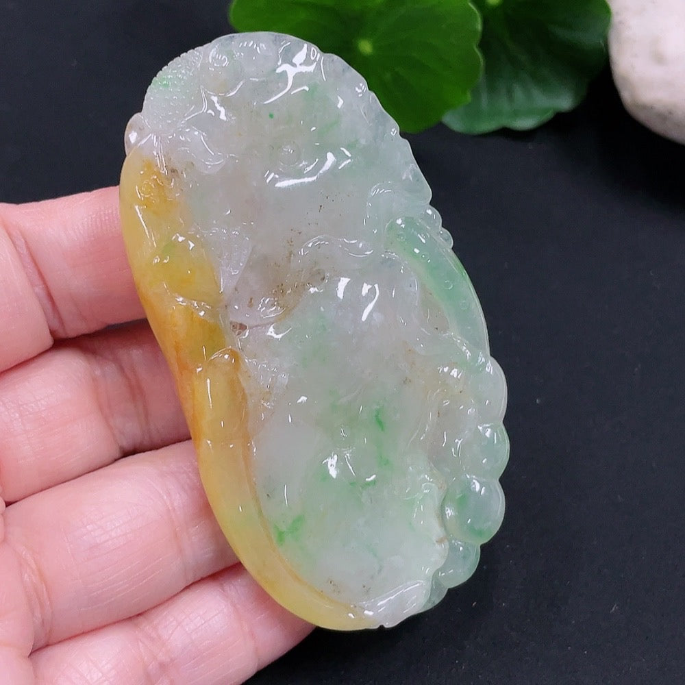 Jadeite Pendant Total weight approx. 36.7g (Color origin undetermined)
