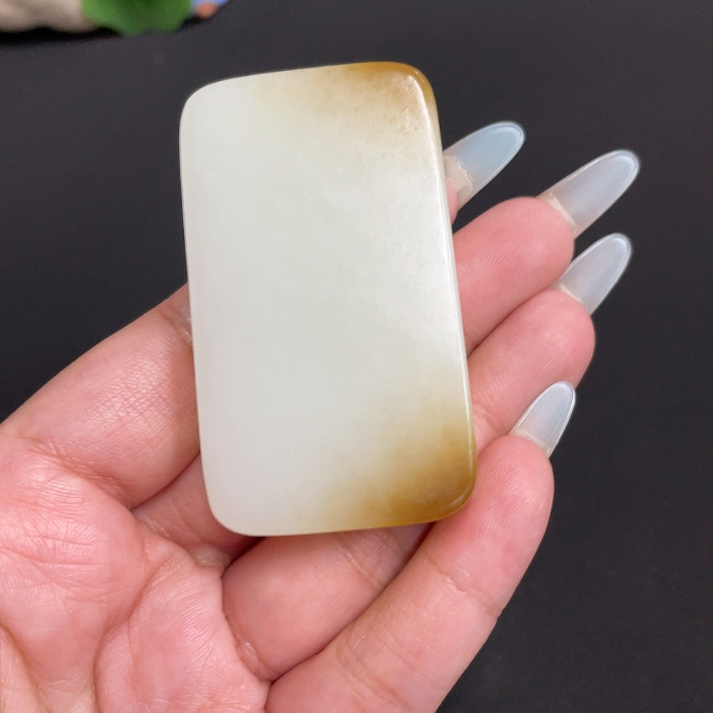 Hetian Jade Pendant Guanyin Total Weight Approx. 75.6g