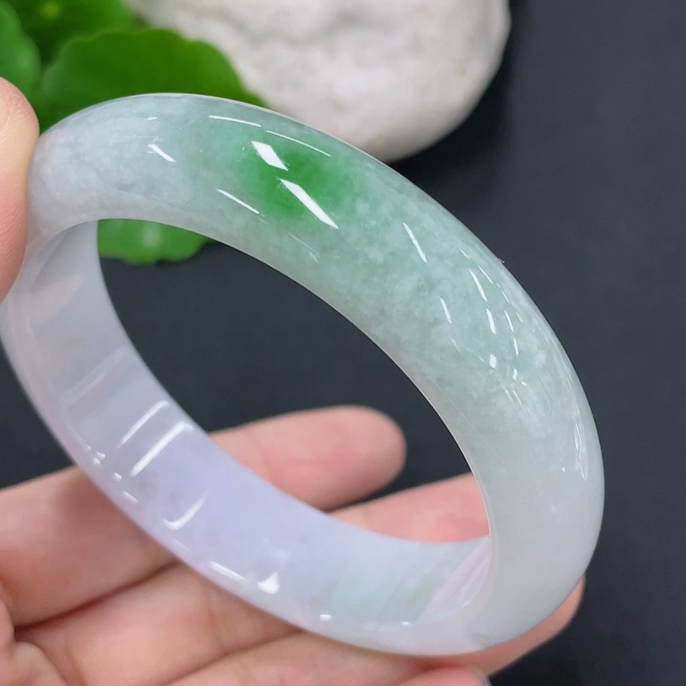 Jadeite Round Bangle Size 54.3 Total Weight Approx. 58g