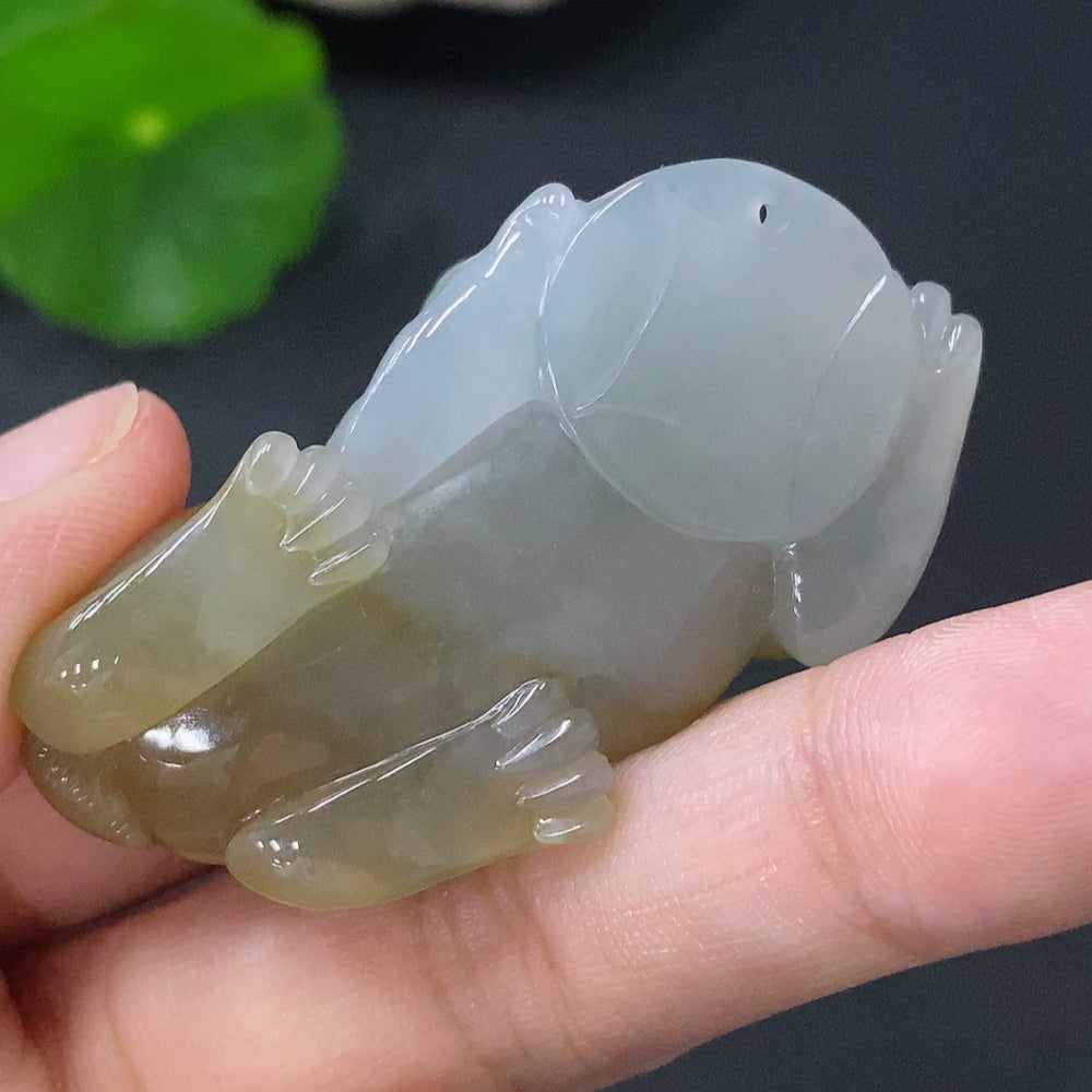 Jadeite Pendant for Prosperity Total Weight Approx. 37.8g Color Origin Undetermined