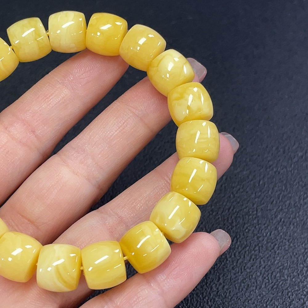 Amber Beeswax Bracelet Total Weight Approx. 18.88g Size 11.6mm
