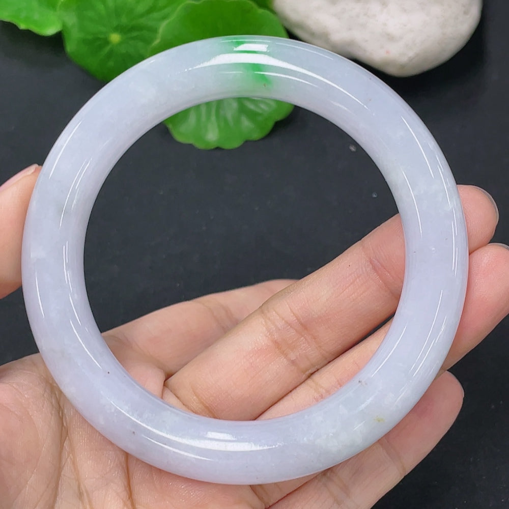 Jadeite Round Bangle Total Weight Approx. 59.9g Size 55.2