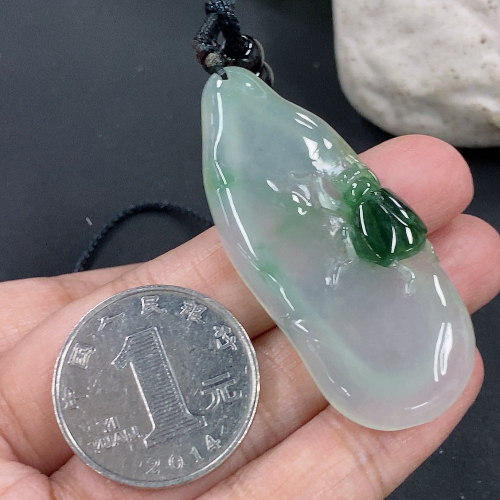 Jadeite Wealth and Prosperity Pendant