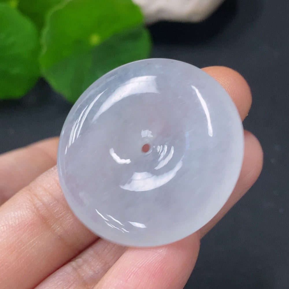 Jadeite Pendant Peace Buckle Total Weight Approximately 12.8g