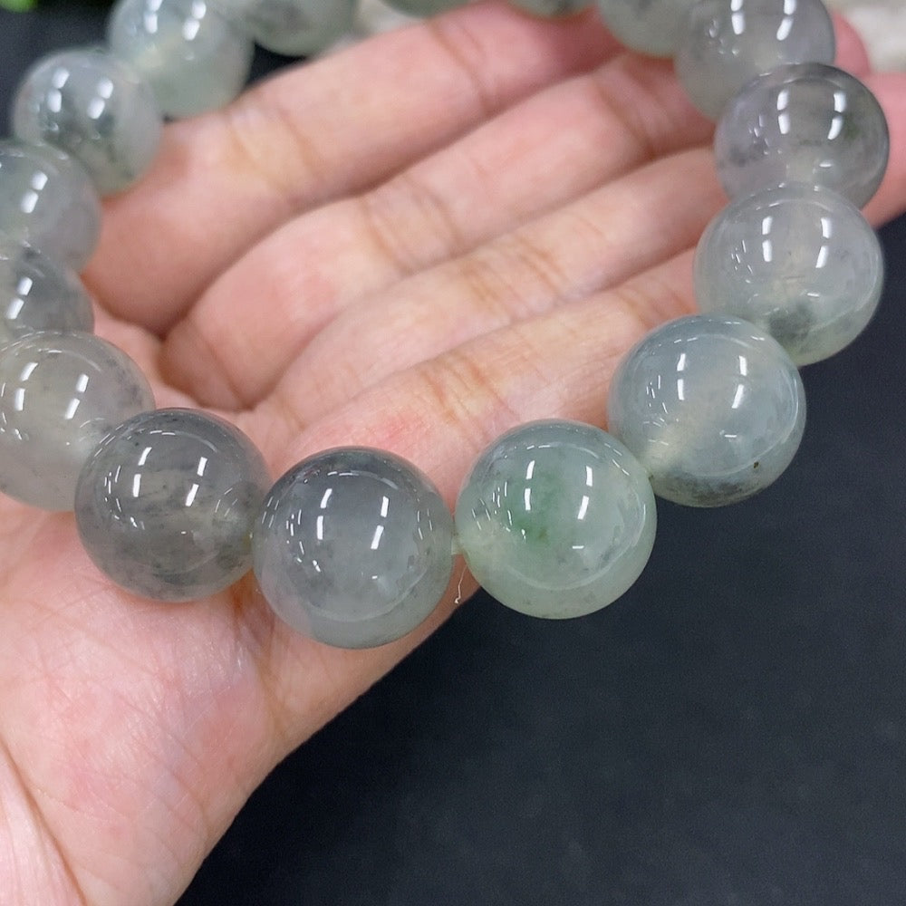 Jadeite Bracelet Approx.12.8mm Total Weight 58.84g