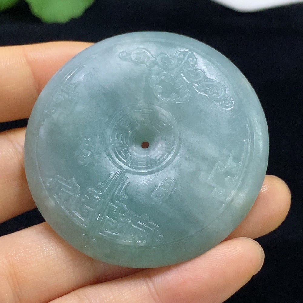 Jadeite Safety Buckle Pendant, Total Weight Approx. 58.98g, Rough