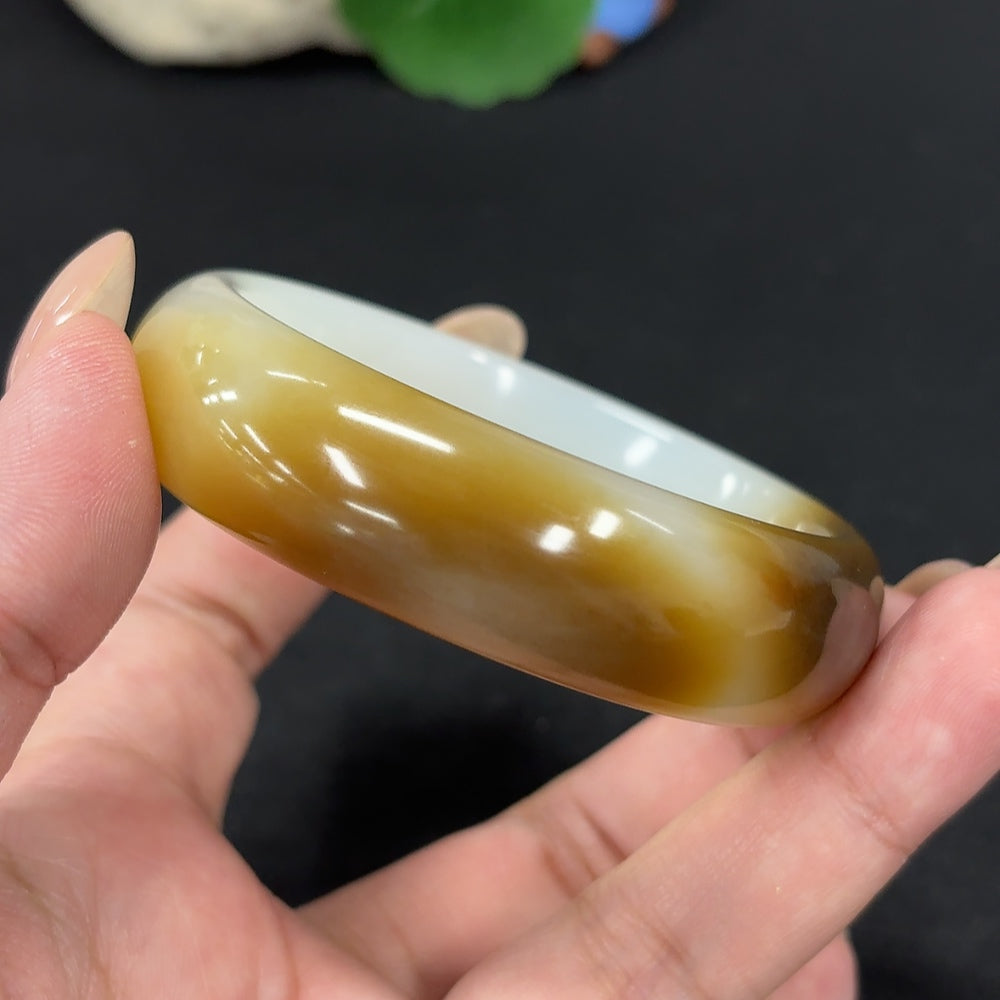 Hetian Jade Round Bracelet