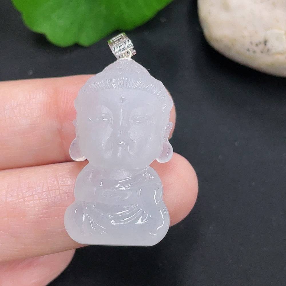 Huiliu Jadeite Guanyin pendant featuring detailed carved figure, crafted from high-quality jade, with Huiliu certification.