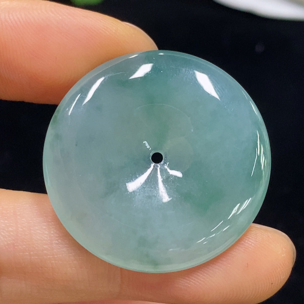 Jadeite Pendant Safety Buckle Total Weight Approx. 10.5g