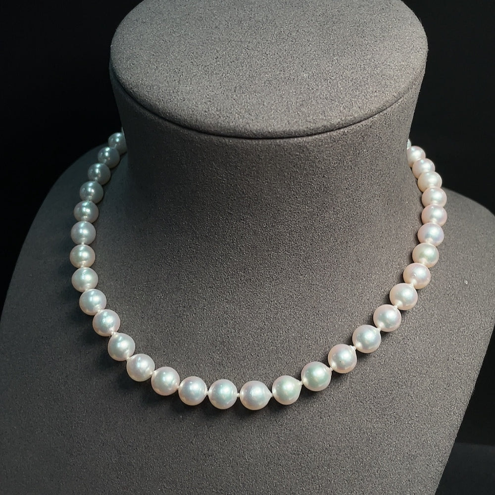 Seawater Pearl Necklace Marked Red Non-Gold Rest Au58% Total Weight Approx.34.45g Size About7.8mm
