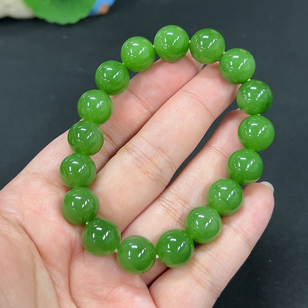 Hetian Jade Bracelet, Approx. 11.5mm, Total Weight Approx. 44.1g