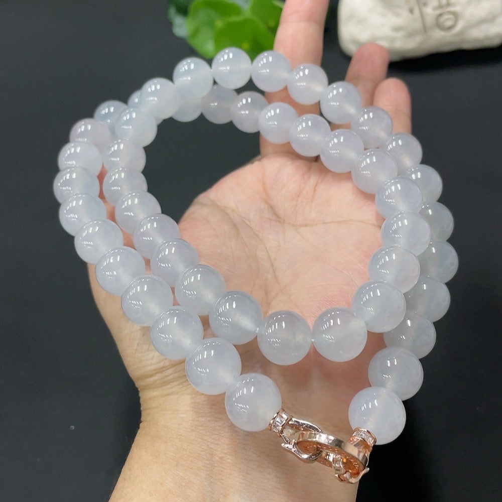 翡翠ビーズネックレス 約12.5/12.7mm 非金属クラスプ 総重量約173g【総額:25,988米ドル】